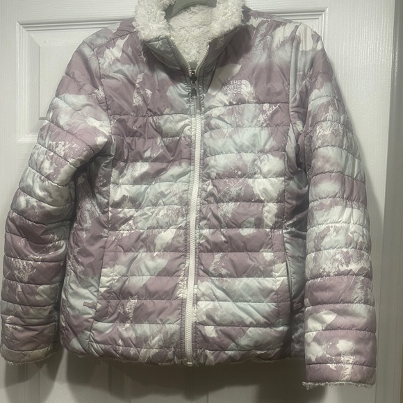 The North Face Other - The North Face Kids' Lavender and White Puffer Jacket - very gently used - large